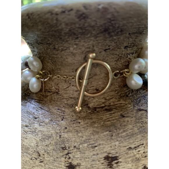 Zoe B. 14K Yellow Gold and Multi Pearl Double Strand Necklace - Picture 6 of 10